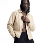URBAN LEATHER JACKET BEIGE - Benevierre