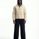 URBAN LEATHER JACKET BEIGE - Benevierre