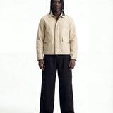 URBAN LEATHER JACKET BEIGE - Benevierre