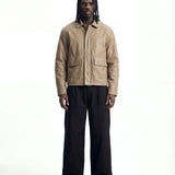 URBAN LEATHER JACKET SAND - Benevierre