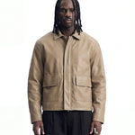 URBAN LEATHER JACKET SAND - Benevierre