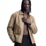 URBAN LEATHER JACKET SAND - Benevierre