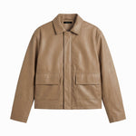 URBAN LEATHER JACKET SAND - Benevierre