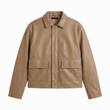 URBAN LEATHER JACKET SAND - Benevierre