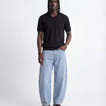 V NECK KNIT BLACK - Benevierre