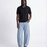 V NECK KNIT BLACK - Benevierre