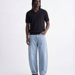 V NECK KNIT BLACK - Benevierre