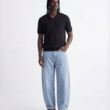 V NECK KNIT BLACK - Benevierre