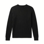 VERTICAL KNIT BLACK - Benevierre