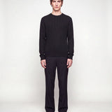 VERTICAL KNIT BLACK - Benevierre