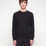 VERTICAL KNIT BLACK - Benevierre