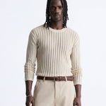 VERTICAL KNIT CREWNECK - Benevierre