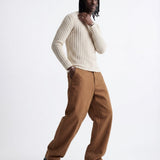 VERTICAL KNIT CREWNECK - Benevierre