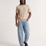 VERTICAL KNIT TEE BEIGE - Benevierre