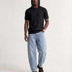 VERTICAL KNIT TEE BLACK - Benevierre