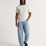 VERTICAL KNIT TEE WHITE - Benevierre