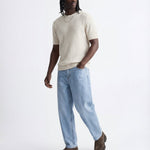 VERTICAL KNIT TEE WHITE - Benevierre