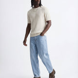 VERTICAL KNIT TEE WHITE - Benevierre