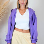 VIOLET ZIP HOODIE - Benevierre