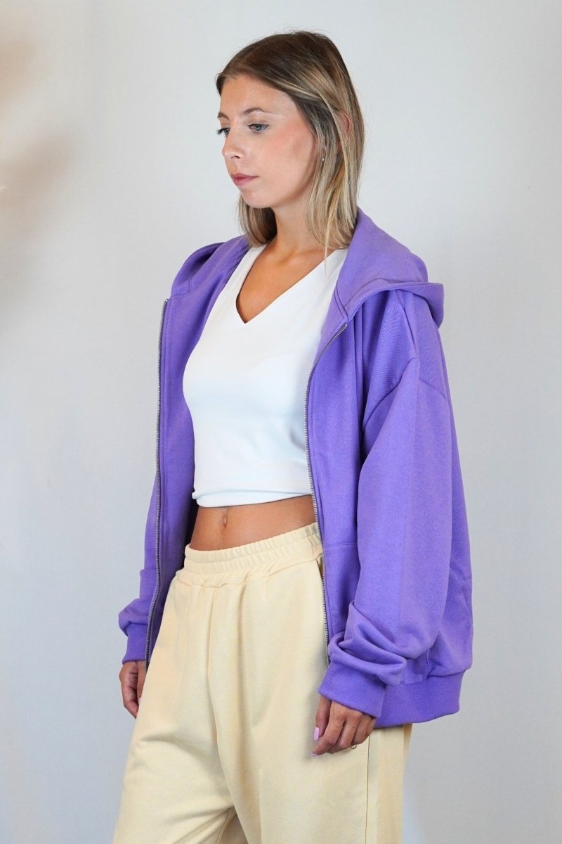 VIOLET ZIP HOODIE - Benevierre