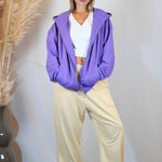 VIOLET ZIP HOODIE - Benevierre