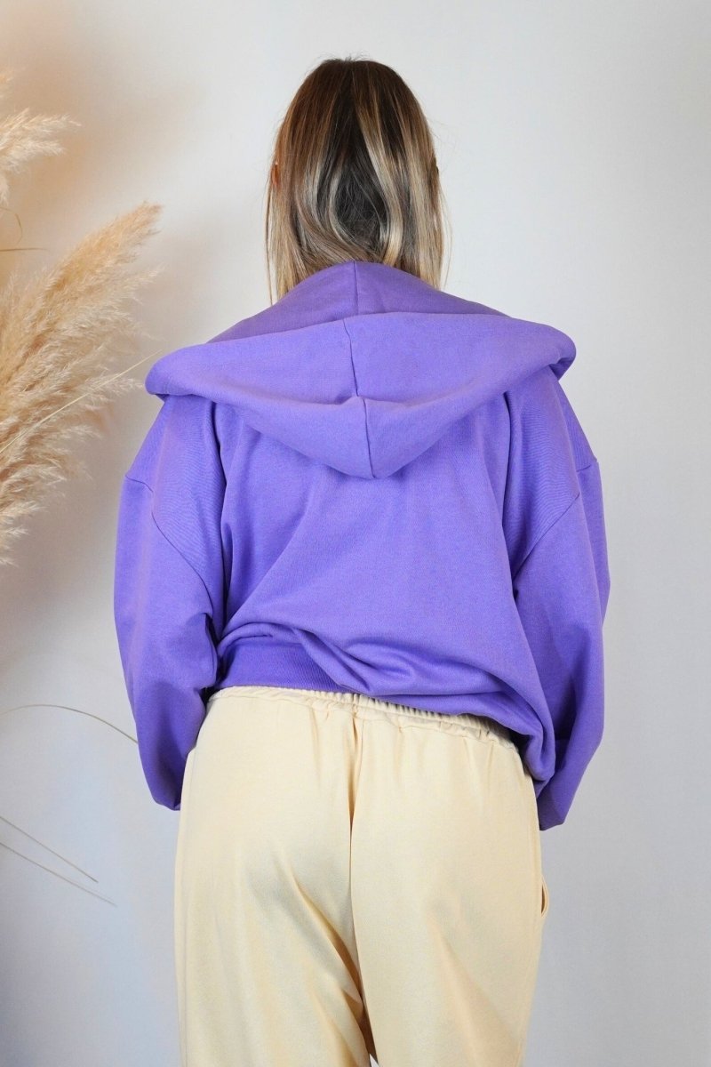 VIOLET ZIP HOODIE - Benevierre