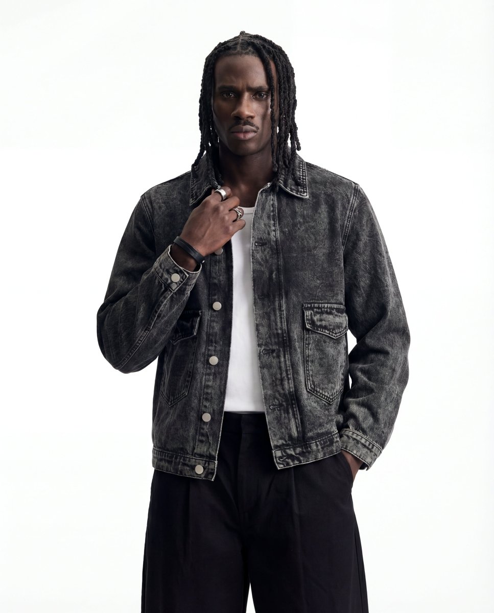 WASHED DENIM JACKET - Benevierre