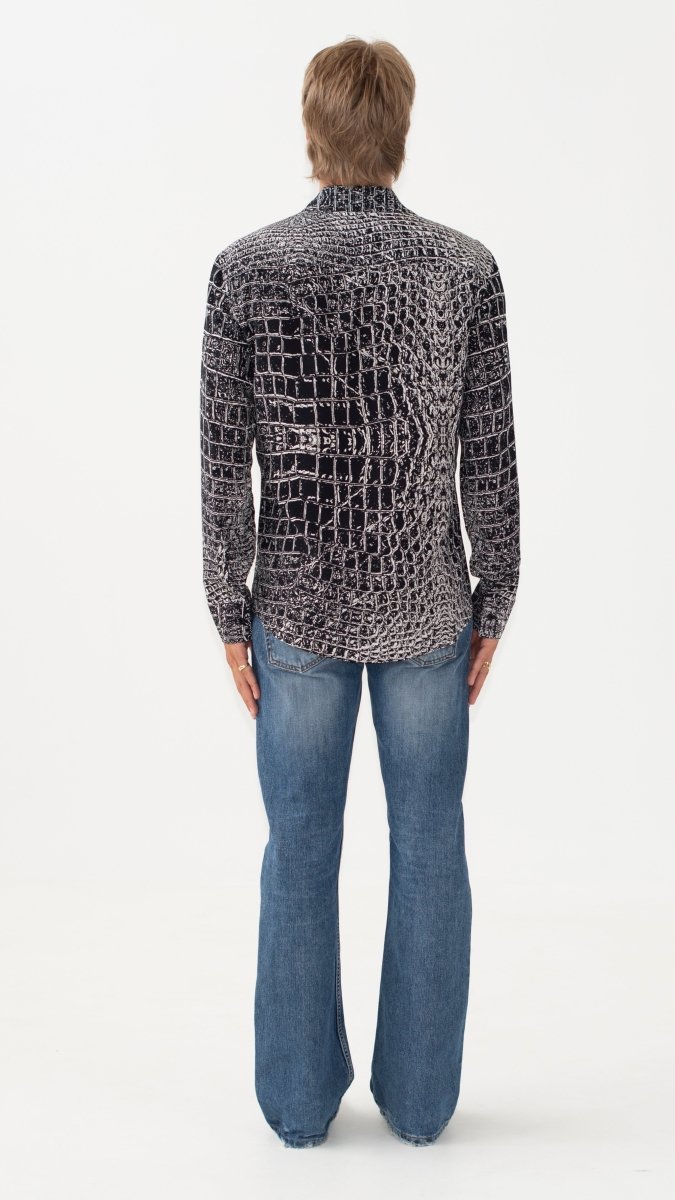 CAMICIA BLACK CROCODILE - Benevierre