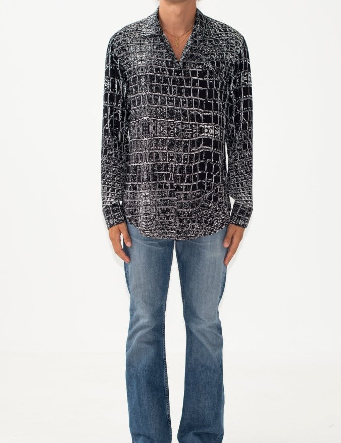 CAMICIA BLACK CROCODILE - Benevierre
