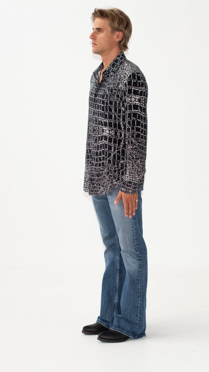 CAMICIA BLACK CROCODILE - Benevierre