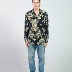 CAMICIA BLACK FLOWERS - Benevierre