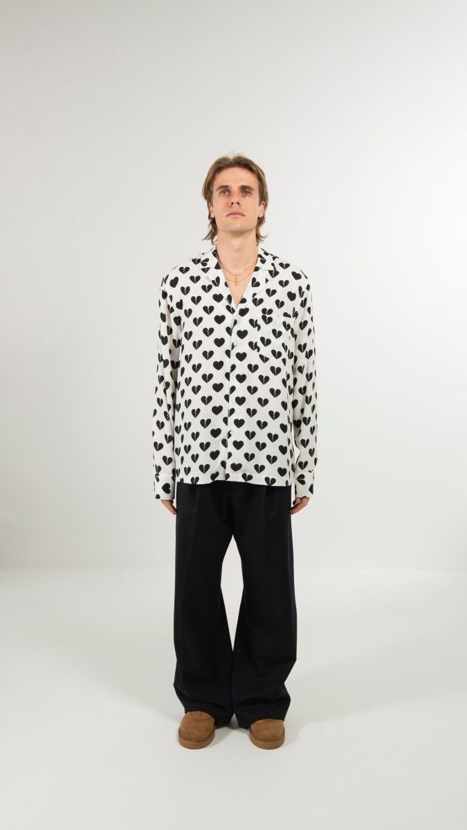 CAMICIA BLACK HEARTS - Benevierre