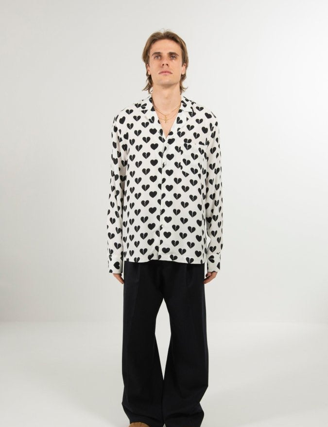 CAMICIA BLACK HEARTS - Benevierre
