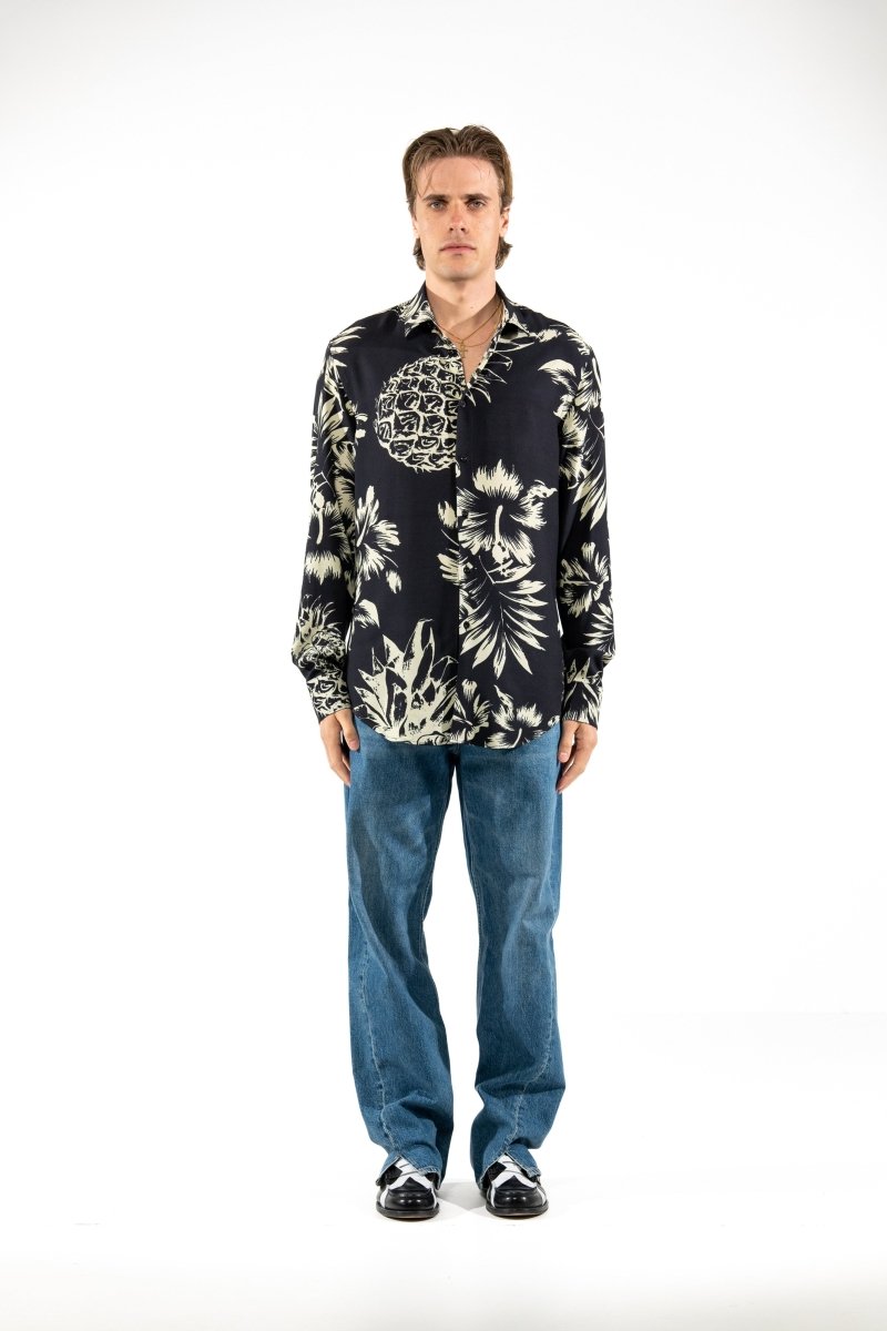 CAMICIA BLACK TROPICAL - Benevierre
