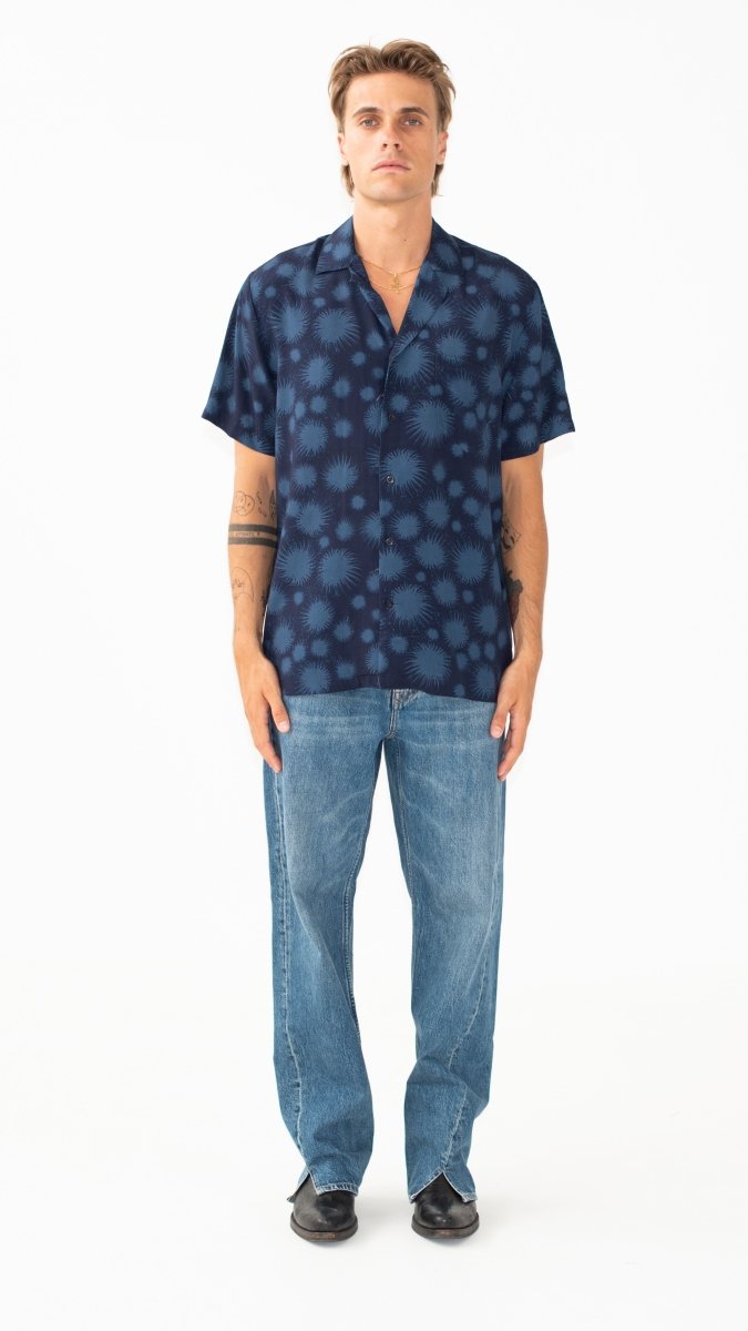 CAMICIA BLUE FIREWORKS - Benevierre