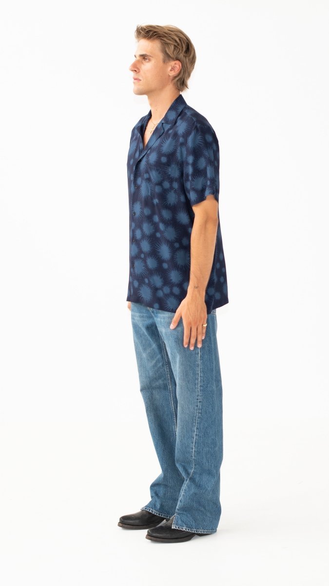 CAMICIA BLUE FIREWORKS - Benevierre