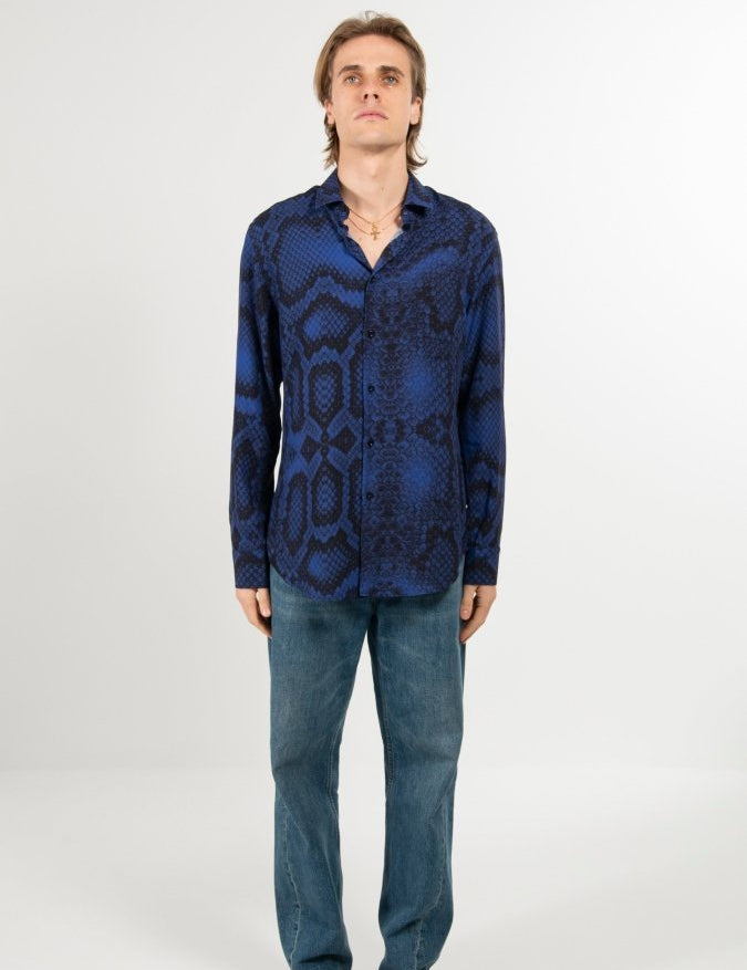 CAMICIA BLUE SCALES - Benevierre