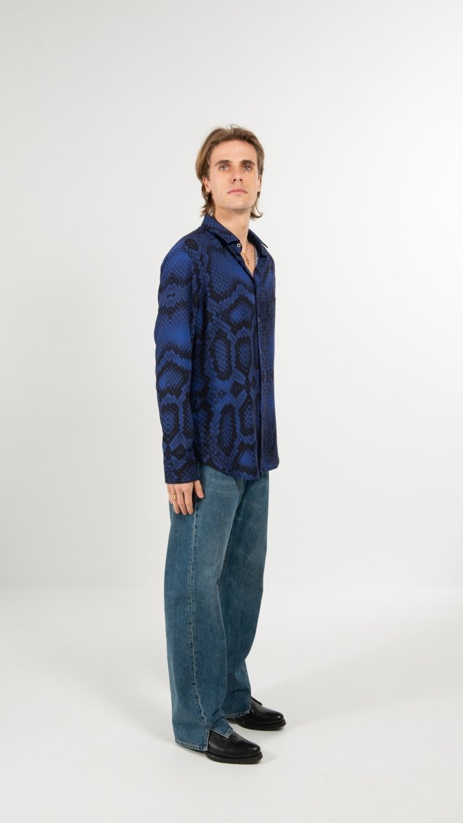 CAMICIA BLUE SCALES - Benevierre