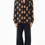 CAMICIA BROWN BAROQUE - Benevierre