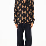 CAMICIA BROWN BAROQUE - Benevierre