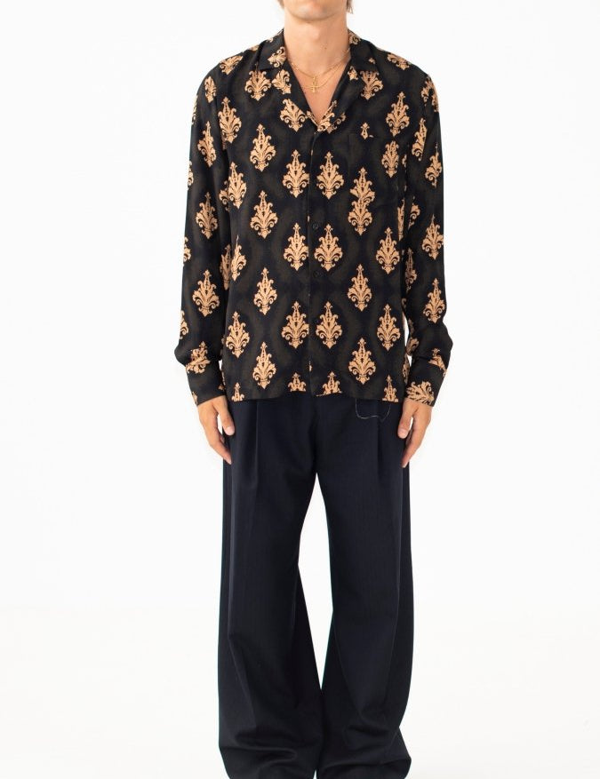 CAMICIA BROWN BAROQUE - Benevierre