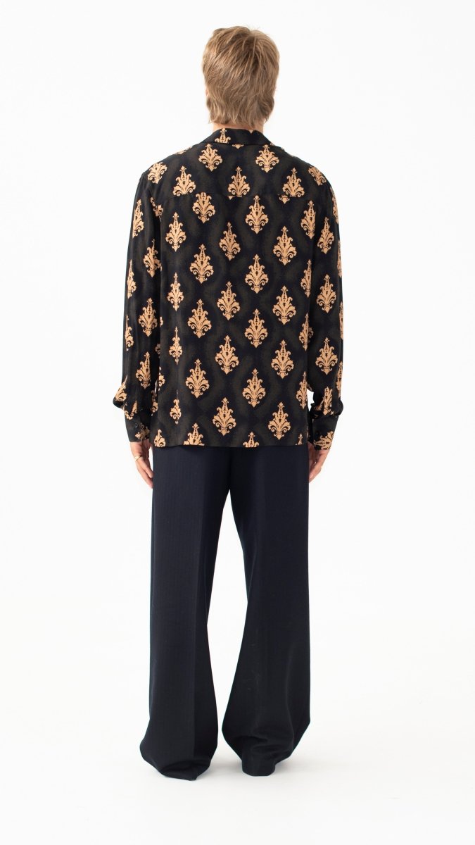 CAMICIA BROWN BAROQUE - Benevierre