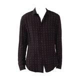 CAMICIA BROWN CLOCKS - Benevierre