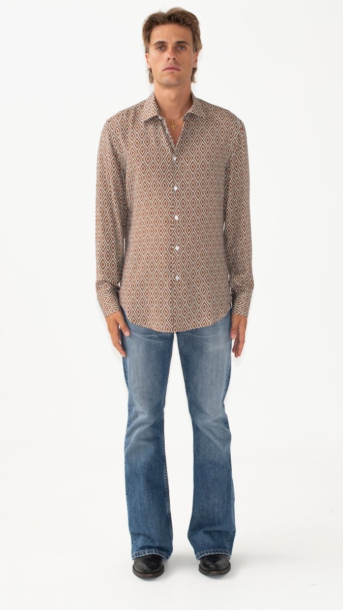 CAMICIA BROWN DIAMOND - Benevierre
