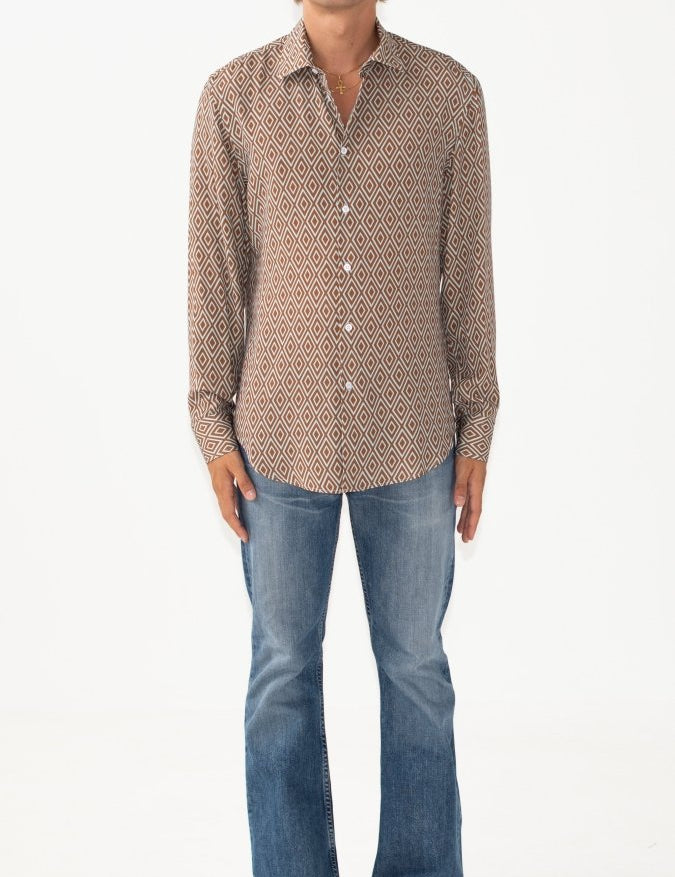 CAMICIA BROWN DIAMOND - Benevierre