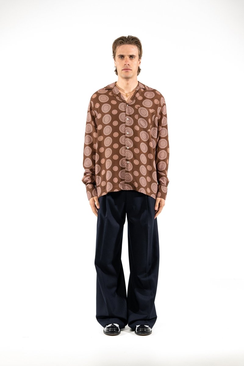 CAMICIA BROWN GREECE - Benevierre