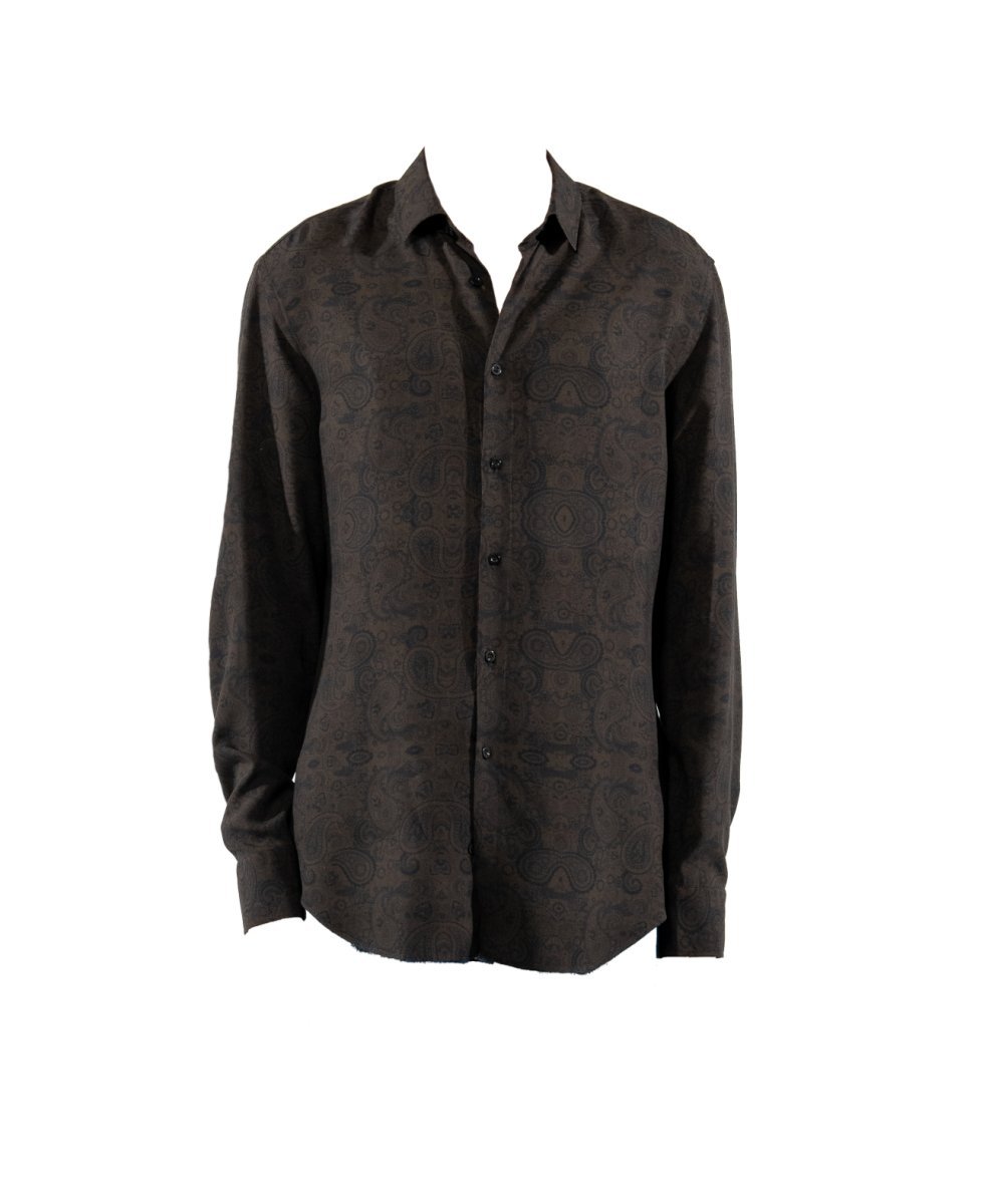 CAMICIA BROWN PAISLEY - Benevierre