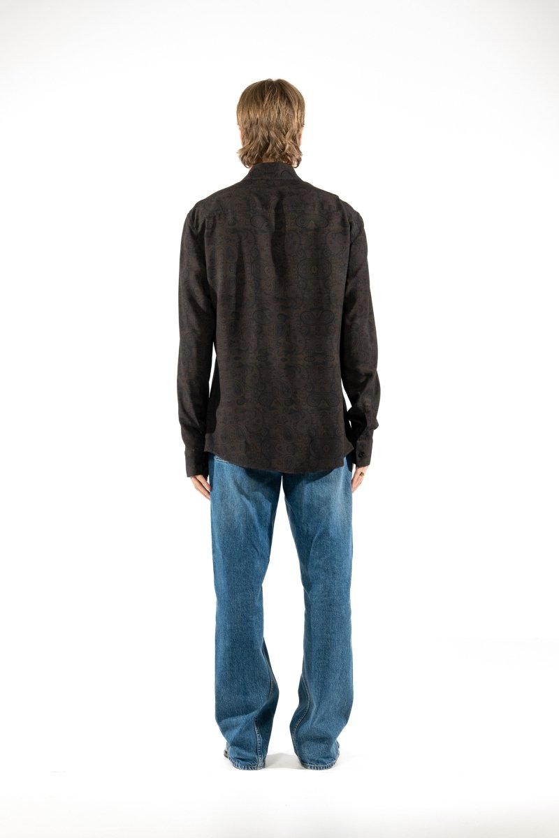 CAMICIA BROWN PAISLEY - Benevierre
