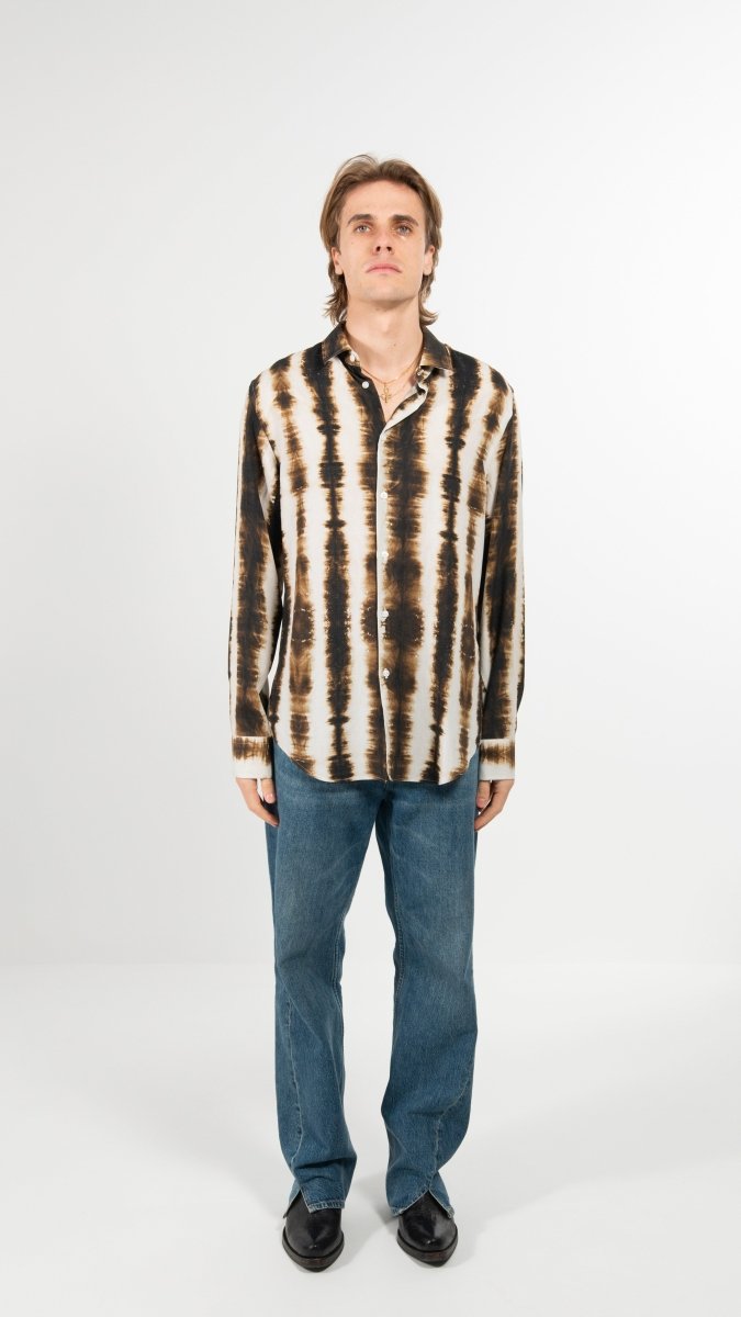 CAMICIA BROWN SHADES - Benevierre