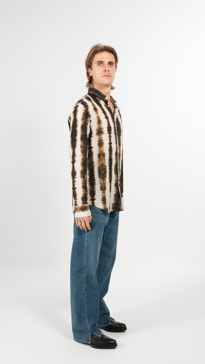 CAMICIA BROWN SHADES - Benevierre